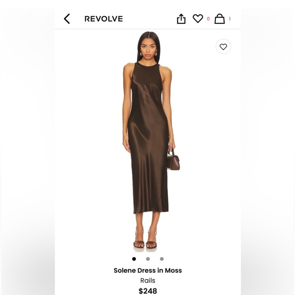 Rails Solene Midi Dress in Moss